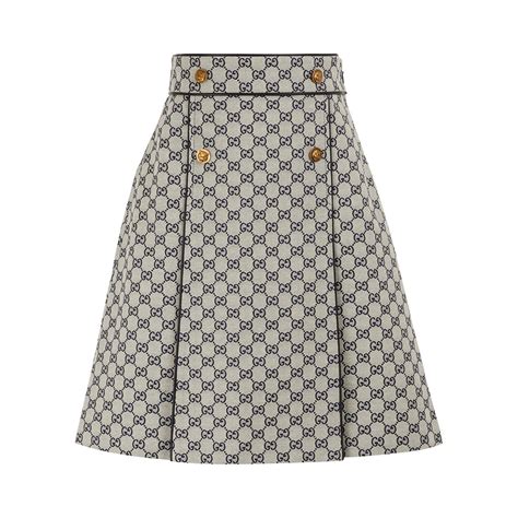 gucci logo canvas skirt|gucci swan skirt.